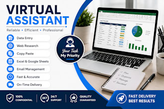 do data entry, copy paste, PDF to word and excel conversion