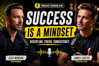 create professional podcast youtube thumbnails