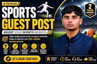 publish sports guest posting on real traffic websites