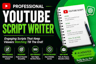 engaging youtube script writing for any niche