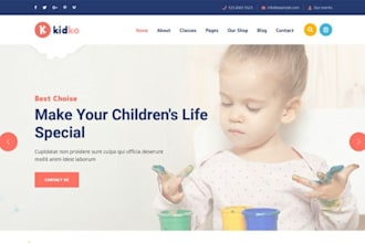 design wix daycare website preschool childcare enrollment booking form website