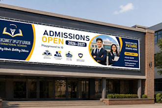 design a professional billboard, banner, and signboard