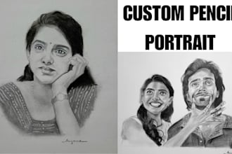 draw custom pencil portraits