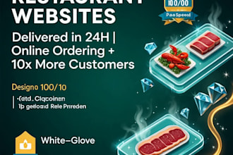 design a modern restaurant wordpress website with online menu