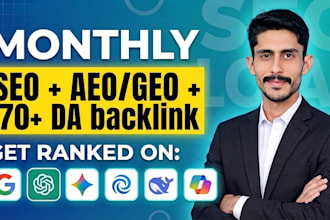 provide complete monthly package of aeo and geo SEO