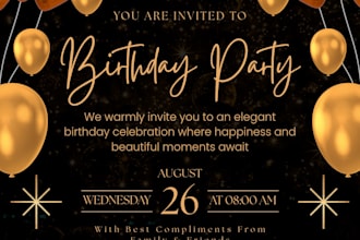 design beautiful invitation cards and birthday cards
