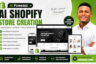 create an ai shopify store with winning products and premium design