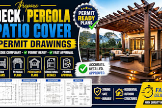 prepare deck pergola patio cover permit drawings