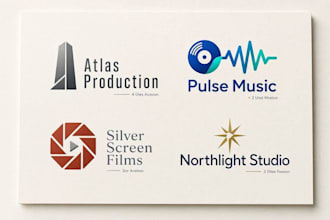 create an awesome production, music, film, studio logo