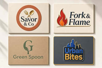 design attractive food, restaurant, business logo
