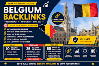 build high quality belgium backlinks for SEO and google
