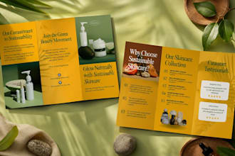 design an eye catching brochure