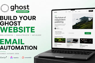 build ghost cms website blog with email automation newsletter setup ghost theme