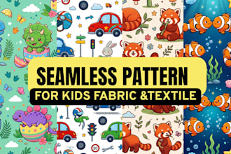 cute seamless patterns for baby clothing and kids fashion