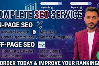 do monthly on page and off page SEO service using authority white hat backlink