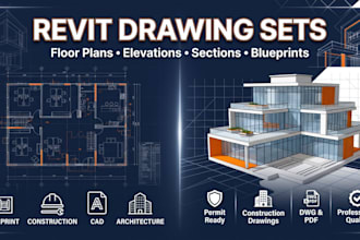 create revit drawing sets and architectural blueprints