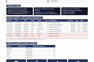 build advanced excel formulas xlookup, index match, sumifs