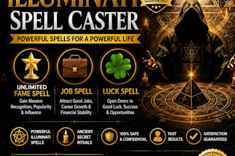 cast powerful illuminati spell for unlimited fame spell, job spell, luck spell