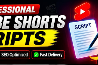write engaging youtube shorts scripts with SEO optimization