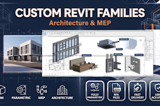 revit families for architectural and mep bim modeling