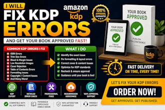 fix KDP formatting errors and publish your book on amazon