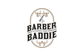 do outstanding barber shop logo for you