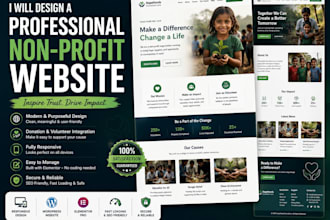 create a nonprofit website for charities, ngos, and foundations