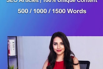 write SEO blog articles in english