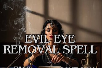 cast protection spell, demon pact, evil eye shield, negative energy removal