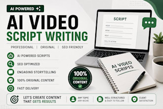 write ai youtube scripts for your channel