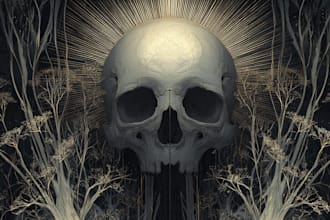 draw horror and dark fantasy illustrations