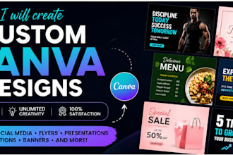 create custom canva design for personal or business needs