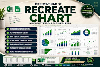 recreate professional charts and graphs in excel