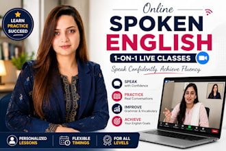 be your professional online english tutor for spoken english