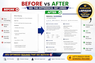 write an ats friendly resume and cover letter