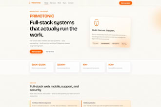 build a custom full stack web application for your business