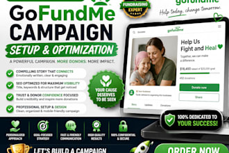create and setup your gofundme fundraising campaign