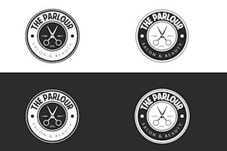 do make barber, barbershop and salon logo