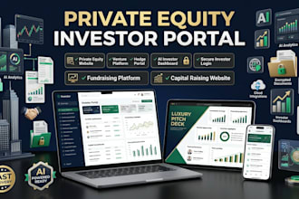 build private equity venture capital hedge fund investor portal ai deck website