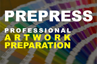 prepare print ready packaging artwork and prepress files
