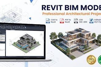 create professional revit bim model for architectural projects