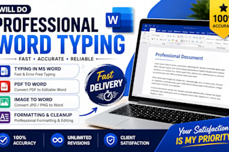 type and format word documents professionally