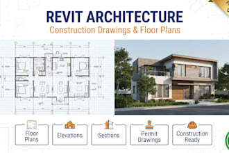 design accurate revit architecture models and construction drawings