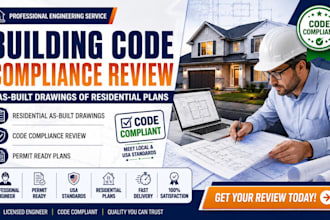 engineer as built drawings for building code compliance review in tx, ca, az, al
