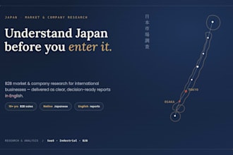 research japanese market and companies for your business expansion