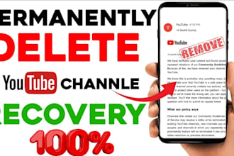 recover terminated, removed, or deleted youtube channel