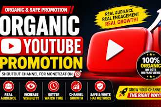 shoutout youtube channel organic promotion to gain audience