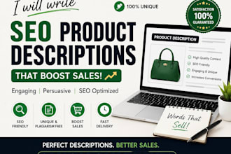 write SEO product descriptions that boost sales