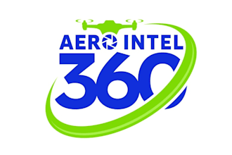 do gorgeous drone service logo with one day delivery