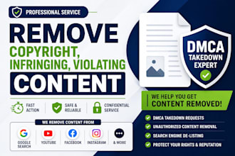 report copyright violation content to remove it under dmca